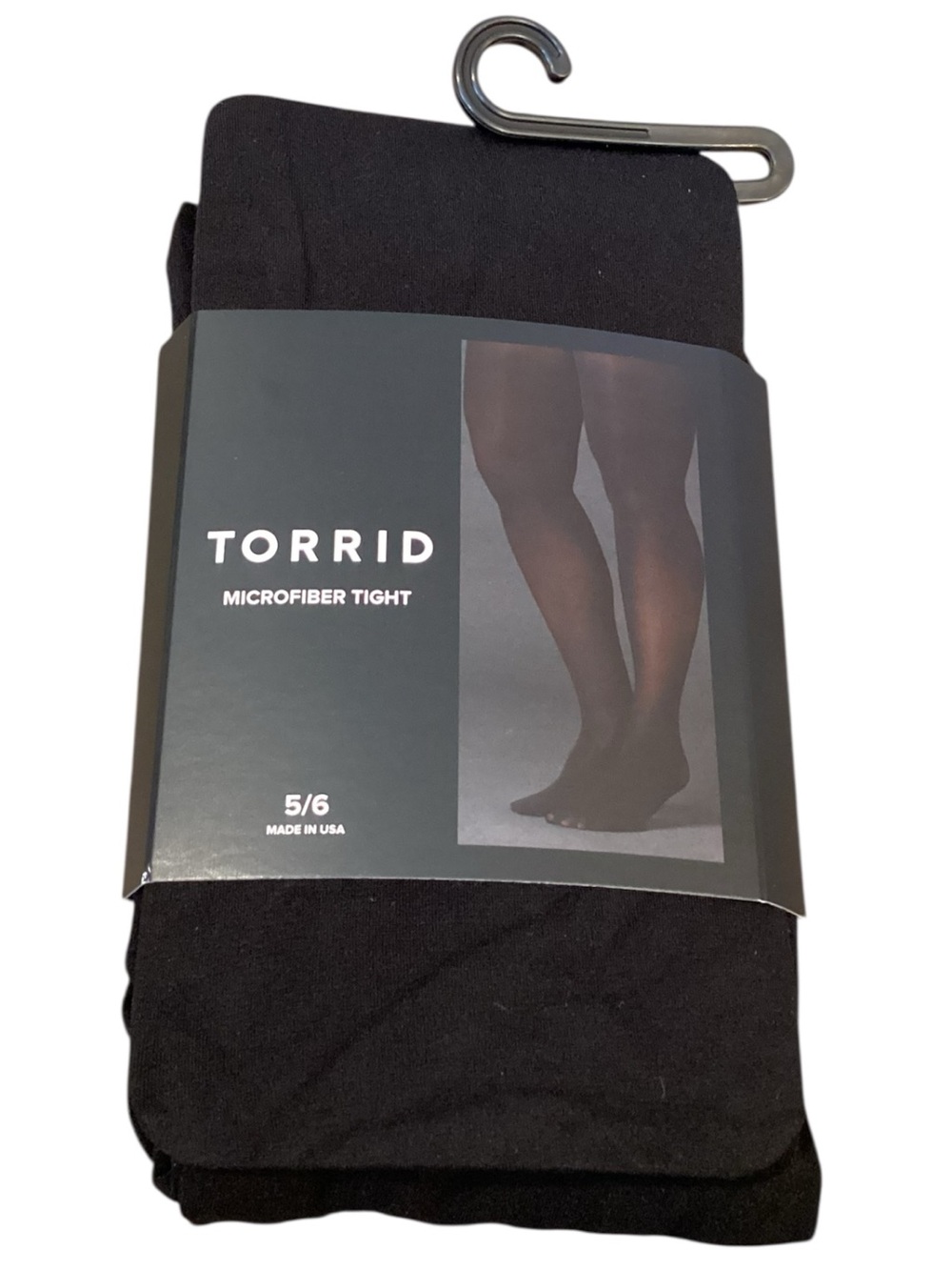 NEW Torrid Black Microfiber Tights Size 5/6 (fits‎ 28-30 bottoms)